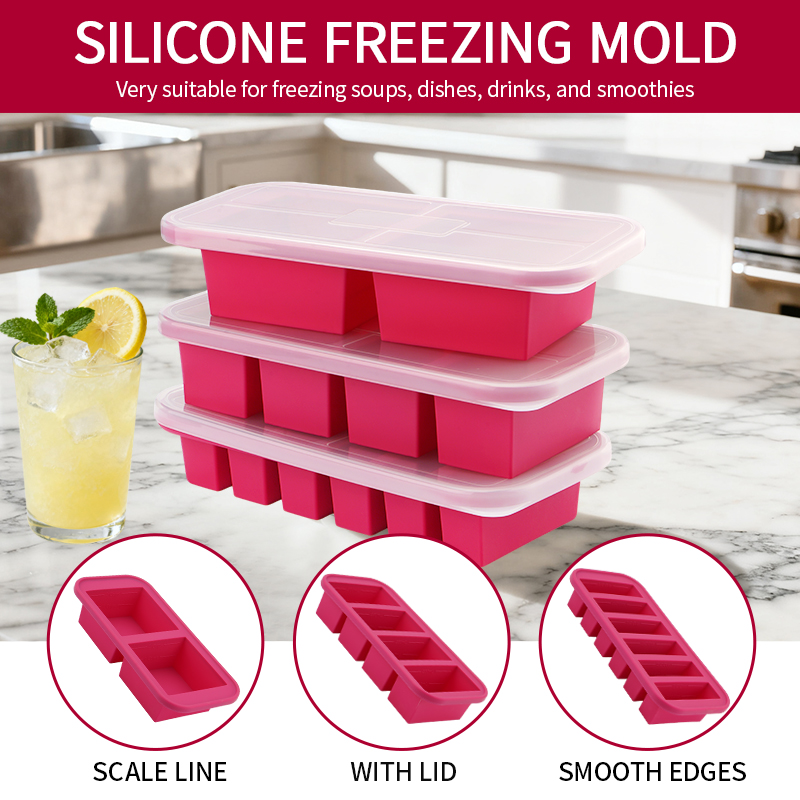 2 Or 3-Piece Silicone Freezer  - огляд і ціна Meal Prep Template