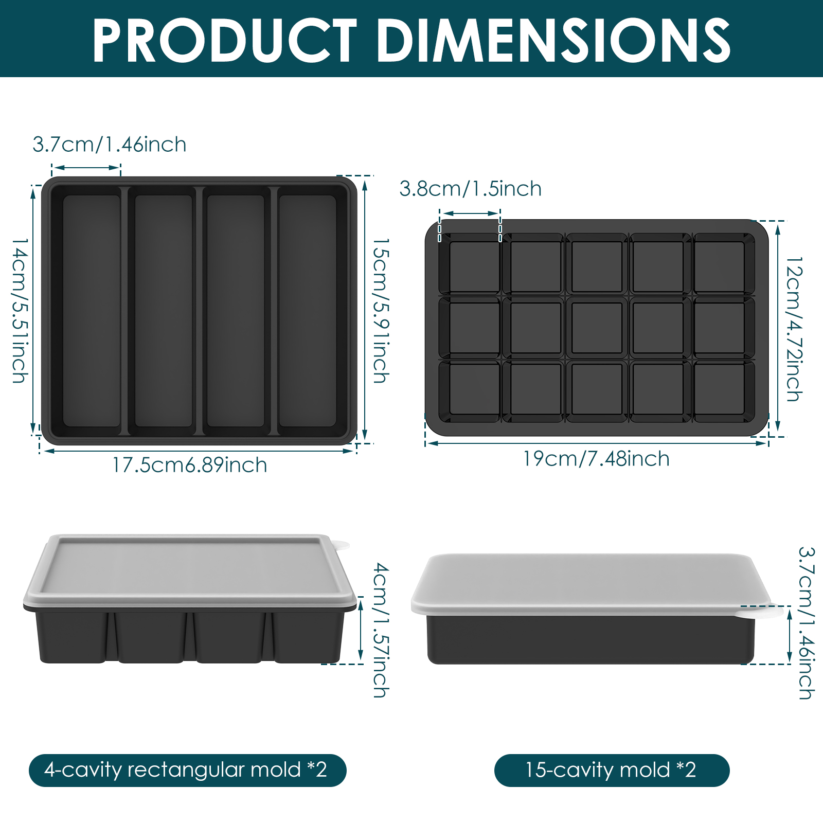 4 Pack Silicone Freezer Tray w - огляд і ціна Meal Prep Template