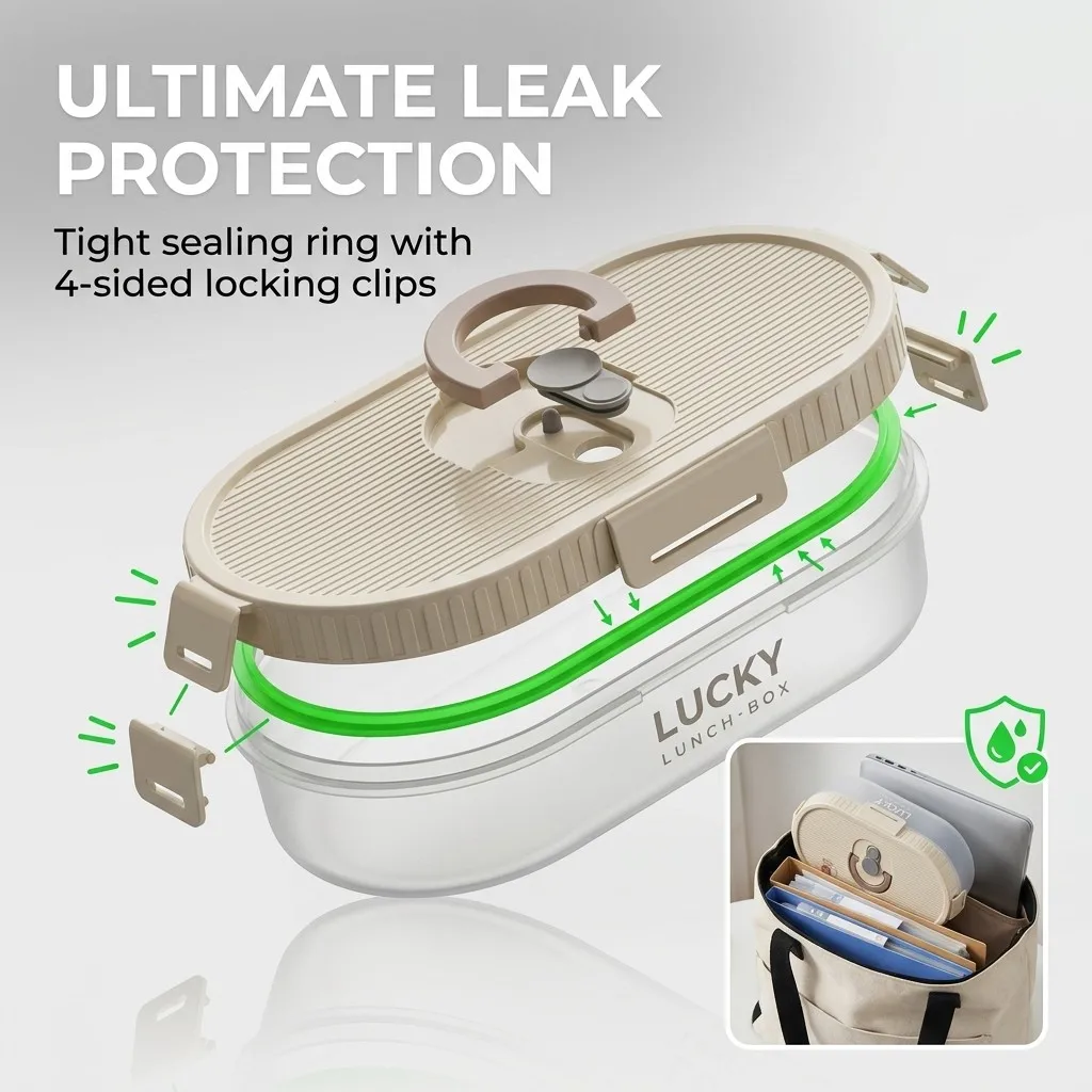 Portable Bento Lunch Box Set L - огляд і ціна Meal Prep Or Prep Meal