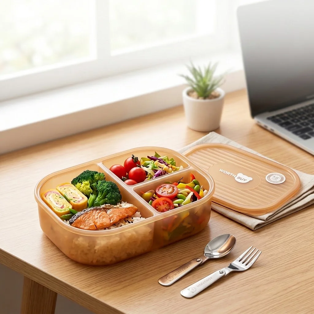 Kids Bento Lunch Box 3 Compart - огляд і ціна Meal Prep Or Prep Meal