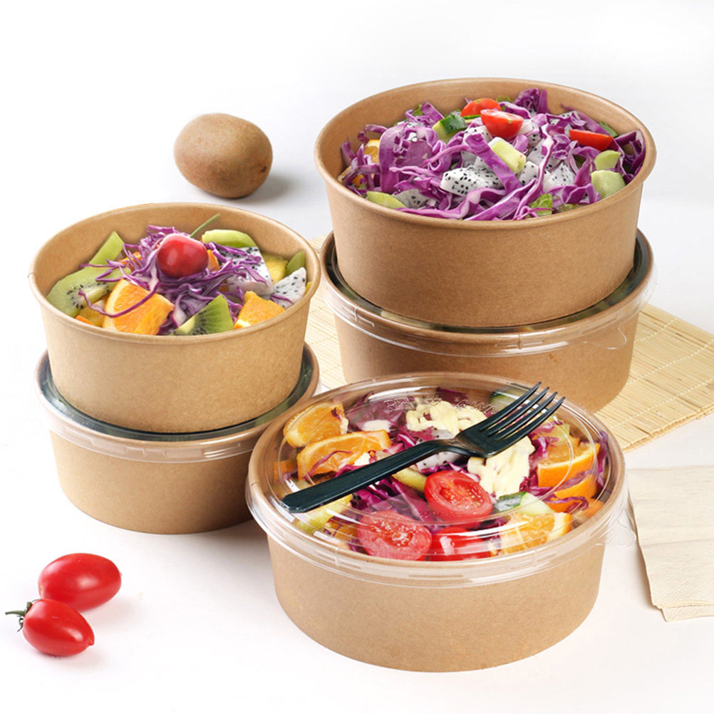 20pcs Kraft Paper Bowls Meal P - огляд і ціна Meal Prep Bowl