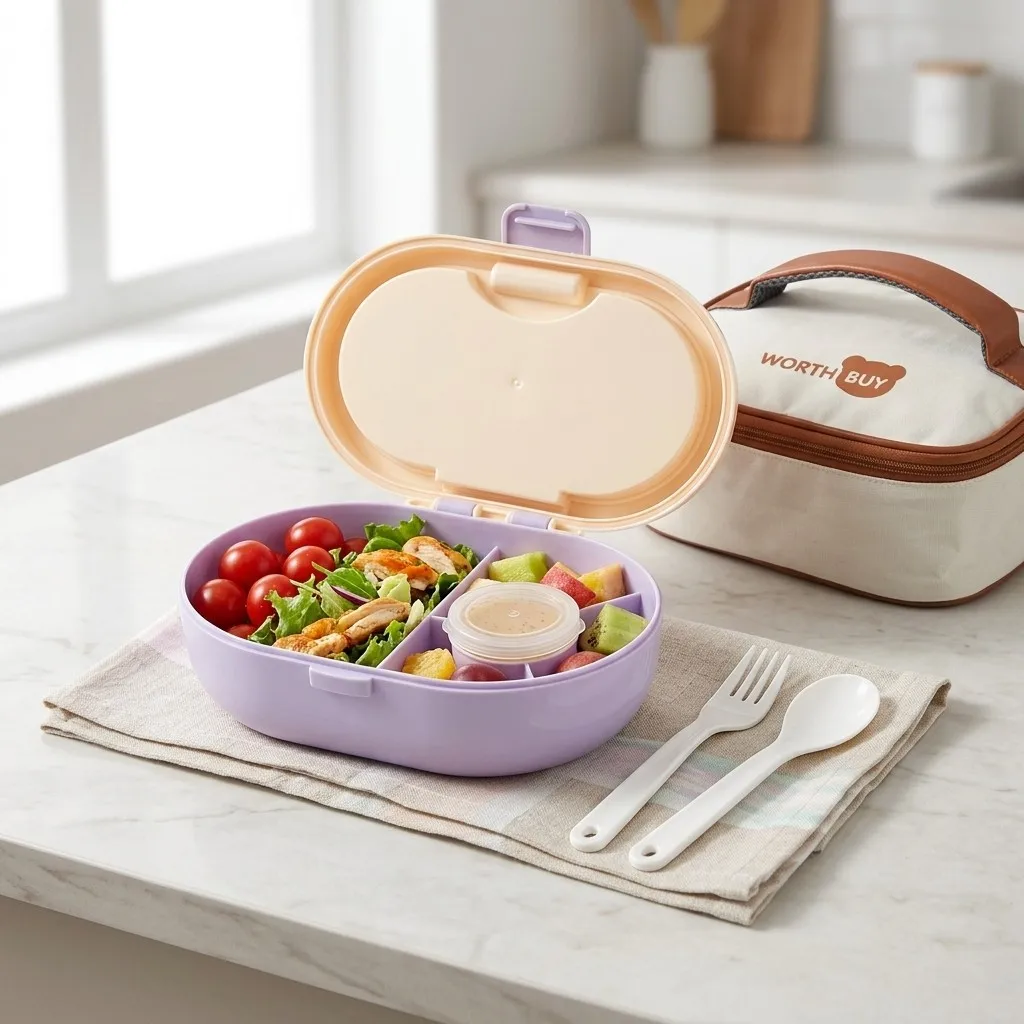 Plastic Divided Bento Box Stud - огляд і ціна Meal Prep Or Prep Meal