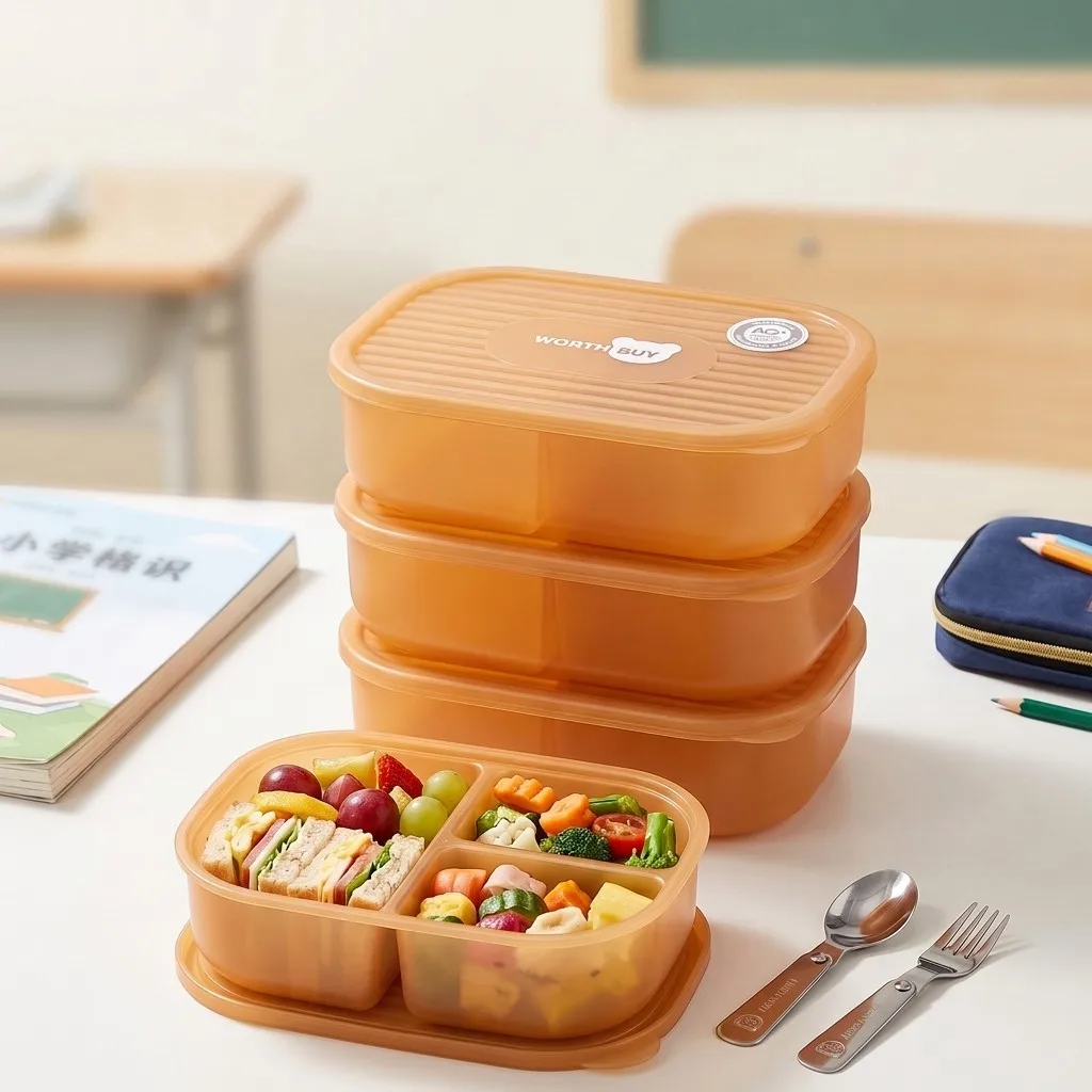 Japanese Plastic Bento Box Kid - огляд і ціна Meal Prep Or Prep Meal