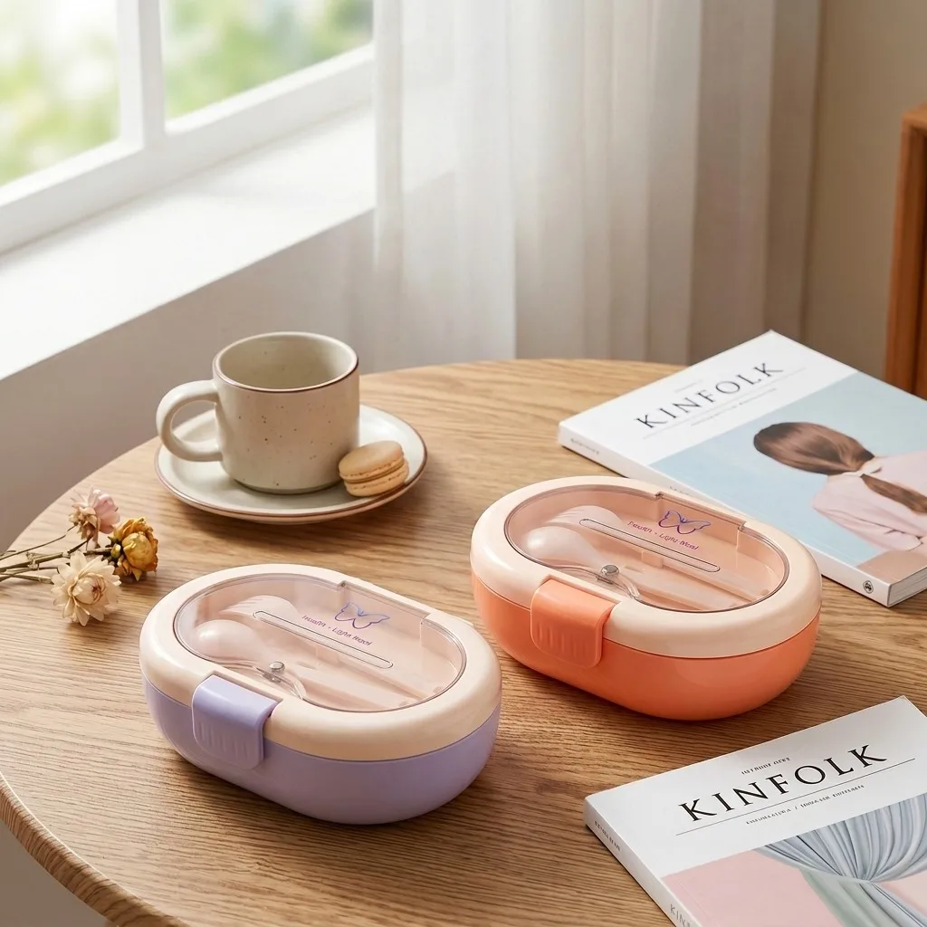 Plastic Bento Box with Cutlery - огляд і ціна Meal Prep Or Prep Meal